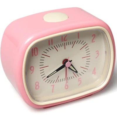 Afbeelding van Rex london roze retro wekker