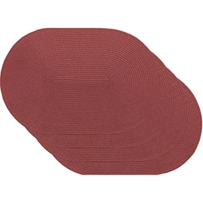 Afbeelding van Venilia Set van 4 placemats eetkamer bessen ovaal voedselveilig 30 x 45 cm stuks 59120