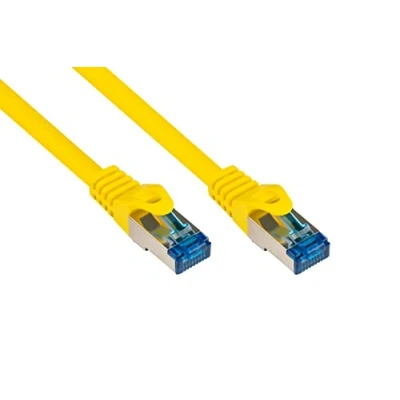 Afbeelding van S/FTP CAT6a 10 Gigabit netwerkkabel / geel LSZH 25 meter