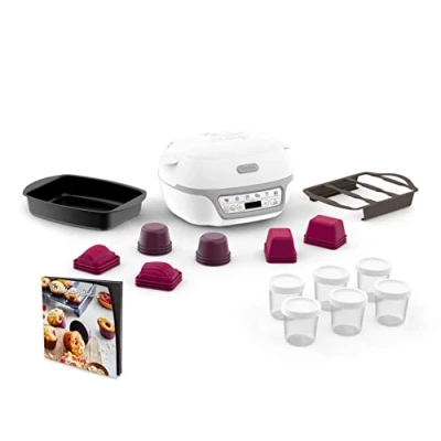 Afbeelding van TEFAL KD812110 Cake Factory Délices Zilver Taartapparaat, 5 automatische programma&quot;;s + handmatige modus