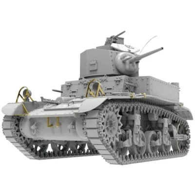 Afbeelding van 1:35 MiniArt 35417 M3 Stuart Diesel Vroege Productie Tank Plastic Modelbouwpakket