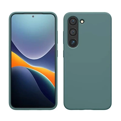 Afbeelding van kwmobile telefoonhoesje geschikt voor Samsung Galaxy S23 Hoesje met siliconen coating Smartphone case in Arctische nacht