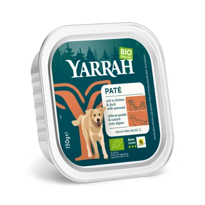 Afbeelding van Yarrah Bio Alu Paté Grainfree Hondenvoer Nat Kip&amp;Eend 150 gr