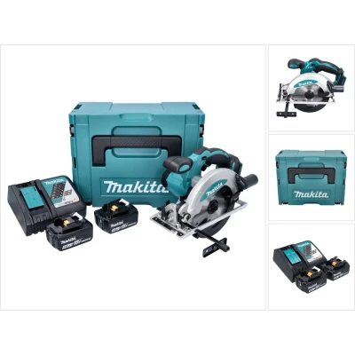 Afbeelding van Makita DSS 610 RTJ accu cirkelzaag 18 V 165 mm + 2x 5.0 Ah lader Makpac