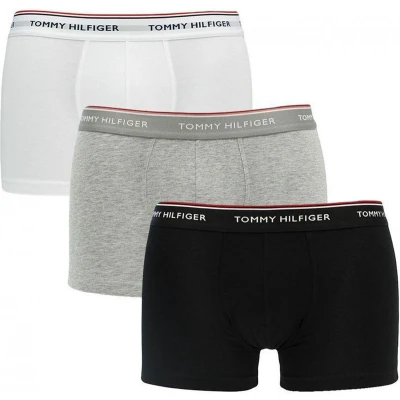 Afbeelding van Tommy Hilfiger Premium Essential LOW RISE HIP Trunk 3 PACK Onderbroeken, Heren, Maat: Small, Grey