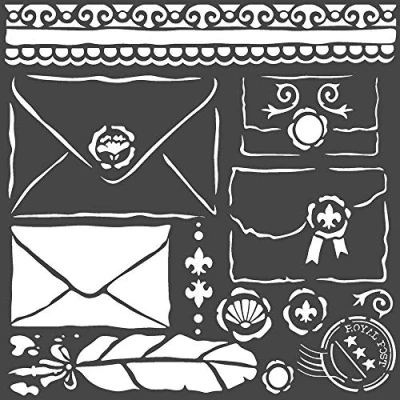 Afbeelding van STAMPERIA Stencil Letters Princess sjabloon, 18 x cm, meerkleurig, eenheidsmaat