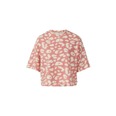 Afbeelding van QS Tshirt print, Dames, Maat: Small, Papaya