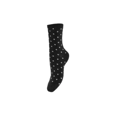 Afbeelding van Pieces dames sokken 1 pack Dots onesize DSS17094859 Zwart