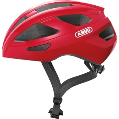 Afbeelding van ABUS Macator Racefiets Helm Sportieve Fietshelm Voor Beginners Dames en Heren Rood, Maat M​
