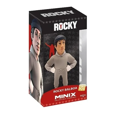 Afbeelding van MINIX Rocky figuur, Training Suit, Verzamelobject voor tentoonstelling, cadeau idee, speelgoed kinderen en volwassenen, tv fans Bandai MN11674