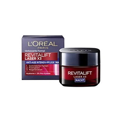 Afbeelding van L’Oréal Paris Skin Expert Revitalift Laser X3 nachtcrème anti rimpel 50 ml