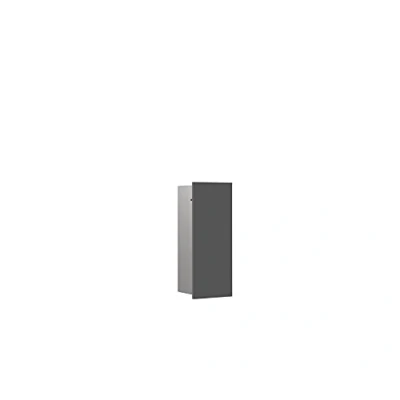 Afbeelding van Emco asis pure toiletmodule inbouw met 1 deur 17x43 5x16 25cm rechts diamant grijs mat 975551505