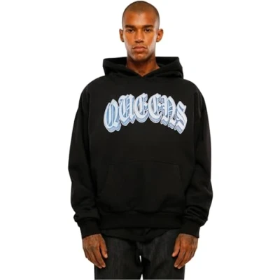 Afbeelding van Upscale by Mister Tee Queens Ultra Heavy Oversize Hoodie, Heren, Maat: Large, Black