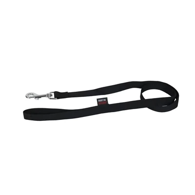 Afbeelding van Martin Hondenriem Basic Nylon Zwart MAAT XS 120X1 CM
