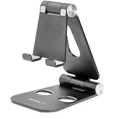 Afbeelding van StarTech.com Telefoonhouder / tablet houder universeel multi angle opvouwbaar zwart