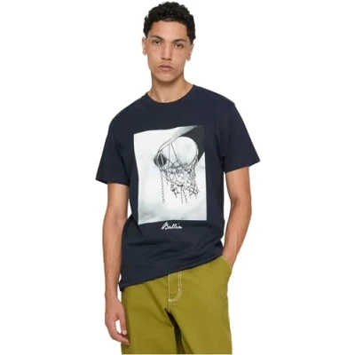 Afbeelding van Mister Tee Ballin Tshirt print, Heren, Maat: XS, Navy