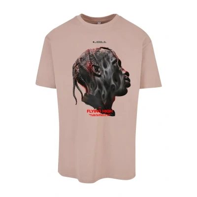 Afbeelding van Upscale by Mister Tee Flying HIGH Oversize Overs Tshirt print, Heren, Maat: Medium, Duskrose