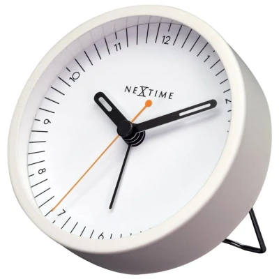 Afbeelding van Wekker Nextime Small 9 cm wit