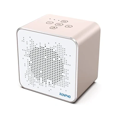 Afbeelding van White Noise Machine, RENPHO Sound Machine voor slapende baby, volwassene met 36 rustgevende geluiden en geheugentimerfunctie, privacyruisonderdrukking kantoor, draagbaar thuisreizen