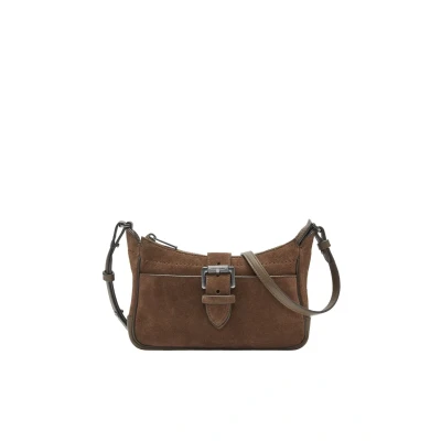 Afbeelding van LIEBESKIND BERLIN Leren schoudertas Ren Crossbody Bag Safari bruine