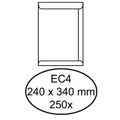 Afbeelding van Envelop Quantore akte EC4 240x340mm wit 250stuks