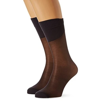 Afbeelding van Dim Dames Pack van 2, Mi Bas Absolu Flex Support Kousen, 20 Den, Zwart (Zwart 127), Eén maat