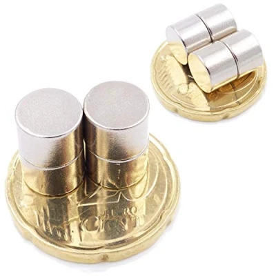 Afbeelding van Brudazon 25 mini schijfmagneten, 8 x 6 mm, N52 sterkste stand, neodymium magneten, ultrasterk, powermagneet voor modelbouw, foto, whiteboard, prikbord, koelkast, knutselen, magneetschijf extra sterk