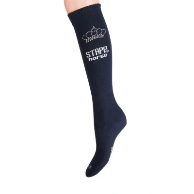 Afbeelding van Stapp Horse Kniekous Strass Marine Ruiterkleding 35 38