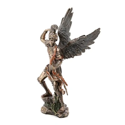 Afbeelding van Figuur Aartsenengel Uriel, Aartsengel Battle aan de zijkant St. Michel, H 22 cm
