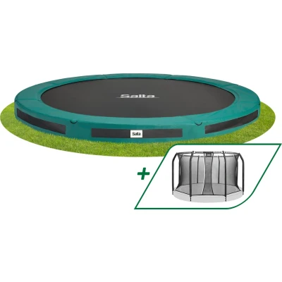 Afbeelding van Trampoline Salta Premium Ground Green 305 + Safety Net