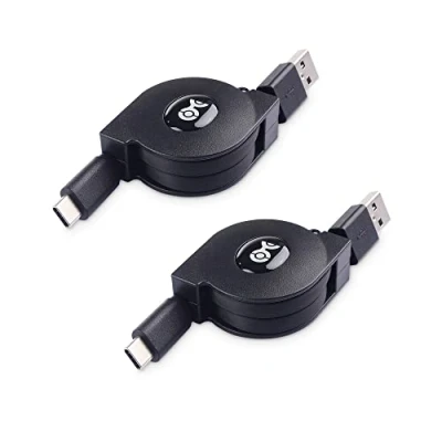 Afbeelding van Cable Matters korte intrekbare USB C kabel (intrekbare naar kabel) 1 mtr.