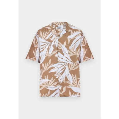 Afbeelding van Jack &amp; Jones Jjejeff Tropical Resort Shirt Overhemd, Heren, Maat: Small, Coriander