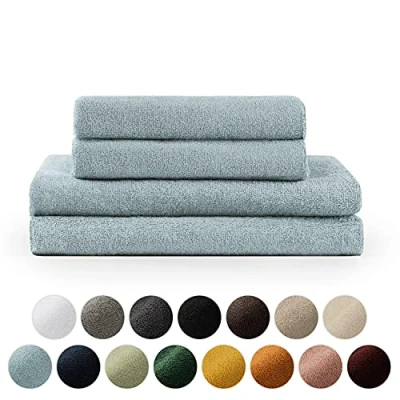 Afbeelding van Blumtal Terry Handdoeken Set 2 x Baddoek &amp; Handdoek: Lichtblauw