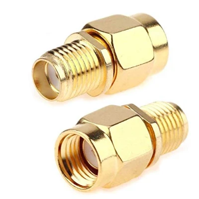 Afbeelding van TengKo SMA Mannelijke Plug naar RP Vrouwelijke RF Straight Connector Gold Plating Adapter voor Wi Fi Antenna Repeaters Radio Signaal Extension Cable (2 PCS)