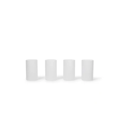Afbeelding van Ferm Living Ripple Verrines Glazenset Van 4 Frosted