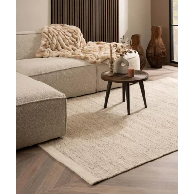 Afbeelding van Wollen Tapijt/Vloerkleed Ulstein Wit/grijs 160x230 Cm 100% Wol