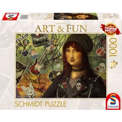 Afbeelding van Schmidt Spiele puzzel Mona Lisa 2024, voor volwassenen, Markus Binz, 1000 stukjes, 58529