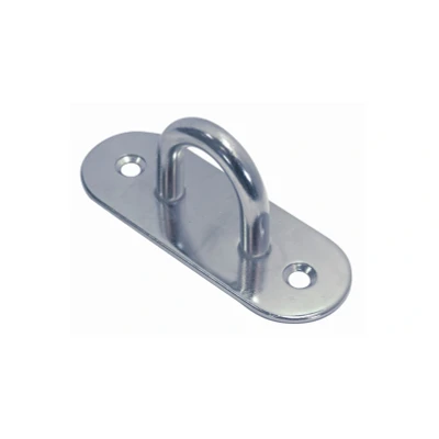 Afbeelding van Ovalen mastplaat met halfrond oog, 100 mm