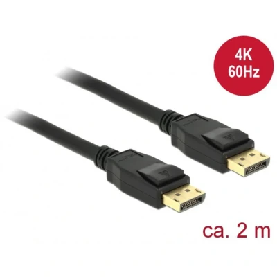 Afbeelding van Delock 83806 Kabel DisplayPort 1.2 male &gt; 4K 2 m