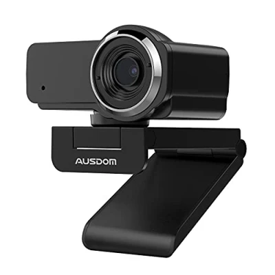 Afbeelding van AUSDOM AW635 HD 1080p webcam met microfoon, plug &amp; play USB streaming webcamera 60 groothoek Low Light correctie voor PC Mac computer laptop online klasse Zoom Webex Skype Google Meet Teams