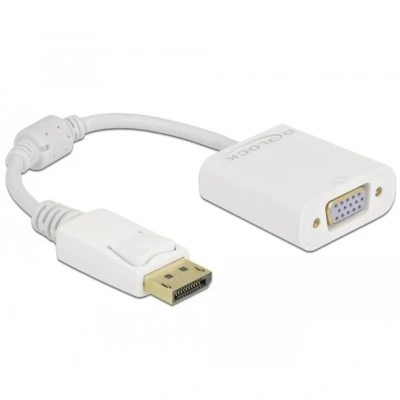 Afbeelding van Delock Adapter DisplayPort 1.2 Stecker zu VGA Buchse Passiv weiß De