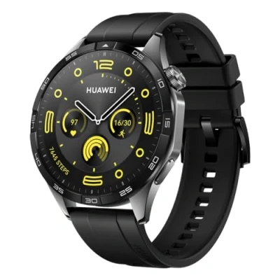 Afbeelding van HUAWEI Watch GT 4 46mm Smartwatch, 14 dagen maximale gebruiksduur batterij, Compatibel met Android en iOS apparaten, Gezondheidsmanagement, SPo2, Mode Nederlandse versie, Black