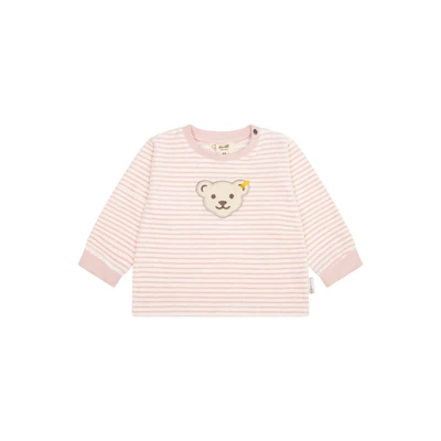 Afbeelding van Steiff Uniseks sweatshirt met capuchon, Zilverroze., 68 cm