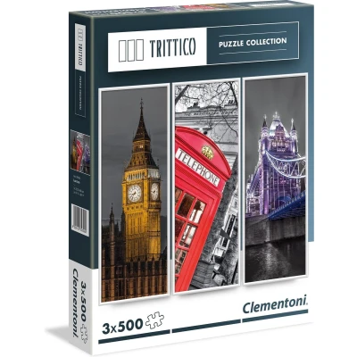 Afbeelding van Clementoni Drieluik puzzel London 3 x 500 stukjes