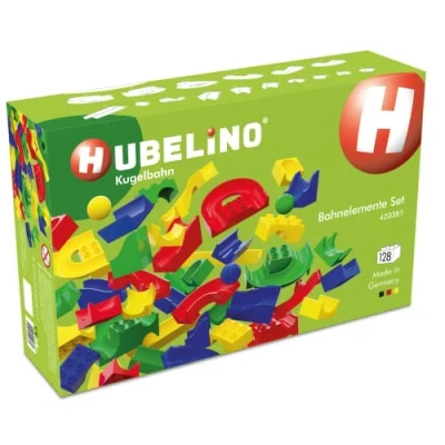 Afbeelding van HUBELINO® Knikkerbaan baan elementen set 128 delig