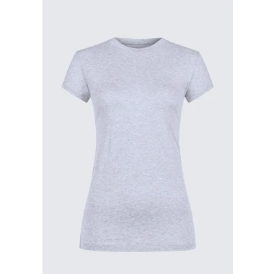 Afbeelding van mey Tshirt Serie Cotton PURE Hemd, Dames, Maat: 38, Grau melange