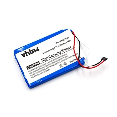 Afbeelding van vhbw Li Ion batterij 1100mAh (3,7V) voor navigatiesysteem GPS Garmin Nüvi 3560LM, 359LM, 3597LMTHD, 3598, 3598LMT, 3598LMT D zoals 361 00070 00.