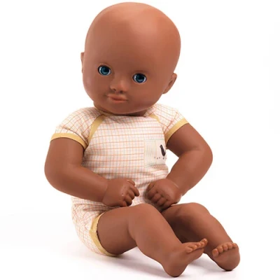 Afbeelding van Djeco babypop pomea yellow 32 cm