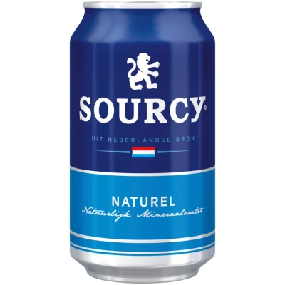 Afbeelding van 24x Water Sourcy blauw blik 330ml
