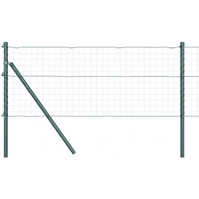 Afbeelding van vidaXL Hekpalen Set van 26 Gegalvaniseerd staal 3.2 x 50 cm